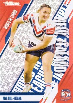2024 NRL Traders Titanium - World In League Parallel #WLP48 Mya Hill-Moana Front